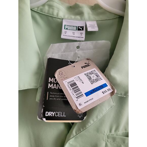 PUMA Men's CLASSICS Shirt Pure Green XL NWT - Picture 4 of 6
